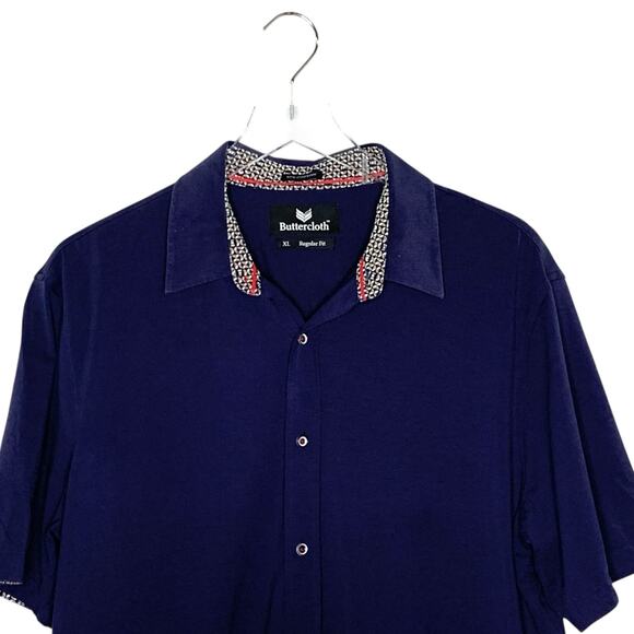 Buttercloth XL Regular Fit Intrigue Icy Cotton Short Sleeve Shirt Mint Fibers - Picture 5 of 13
